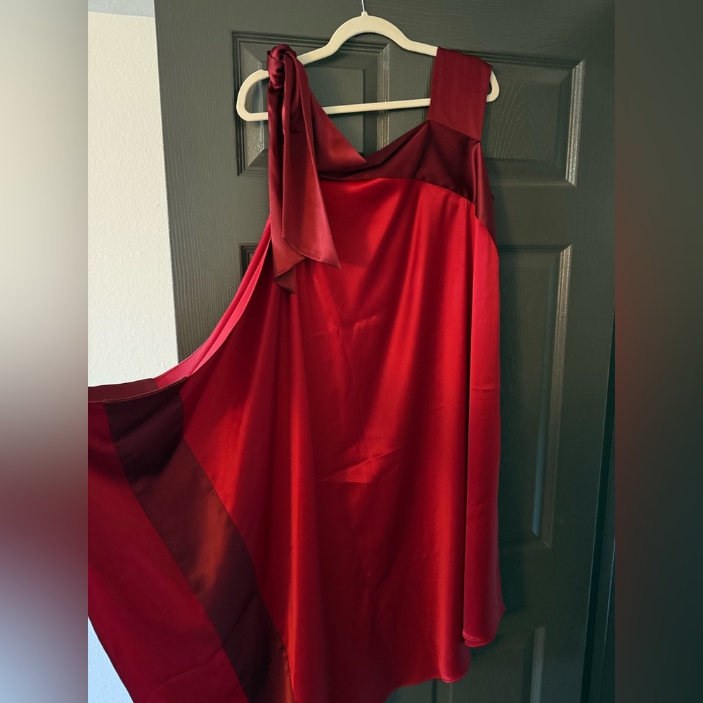 Gianluca Capannolo Vibrant Red Satin Gown